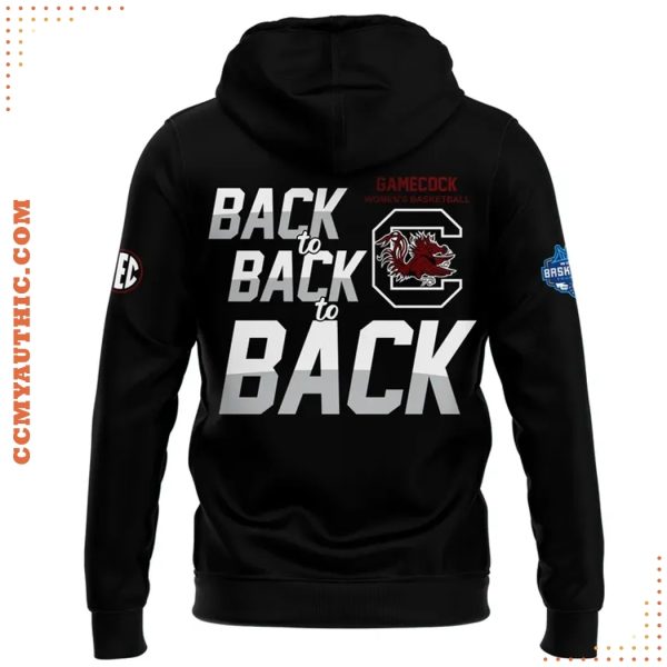 Back To Back South Carolina Gamecocks 2025 SEC Champions Hoodie