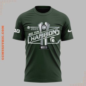 Big Ten Regular Season 2025 Champions Michigan State T-Shirt