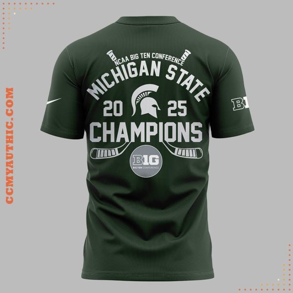 Big Ten Regular Season 2025 Champions Michigan State T-Shirt