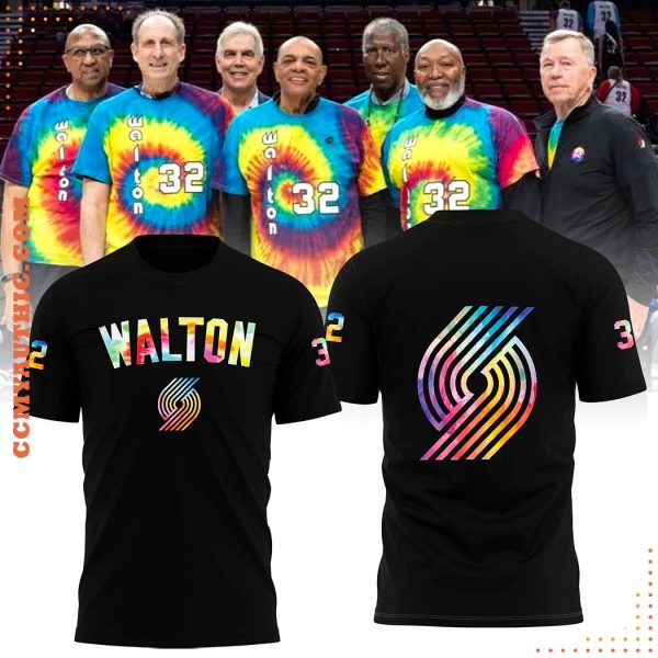 Bill Walton – Portland Trail Blazers 2025 Black Hoodie