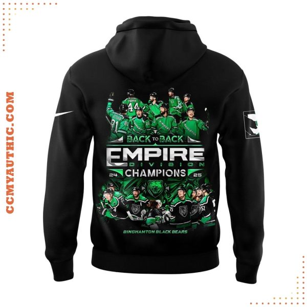 Binghamton Black Bears Empire Division Champions 2025 Limited Hoodie