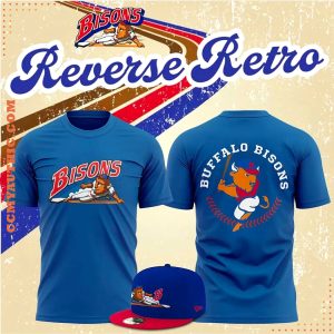 Buffalo Bisons Reverse Retro 2025 Blue Shirt