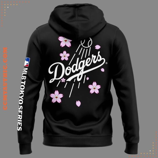 Dodgers x Takashi Murakami 2025 Tokyo Series Black Hoodie