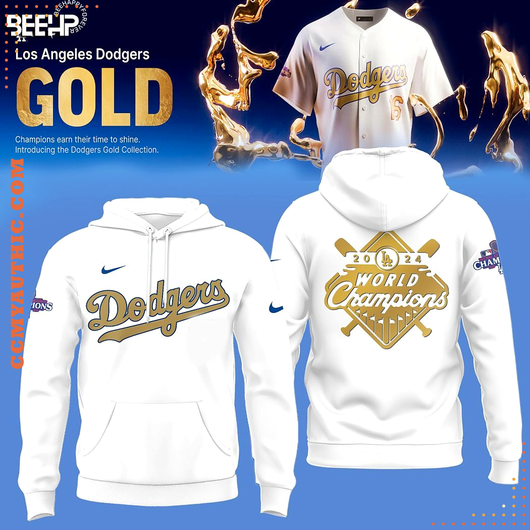 Los Angeles Dodgers Gold 2025 Special Edition Hoodie Los Angeles Dodgers Gold 2025 Special Edition Hoodie
