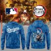 Los Angeles Dodgers x Demon Slayer Inosuke Hashibira Blue 2025 Hoodie