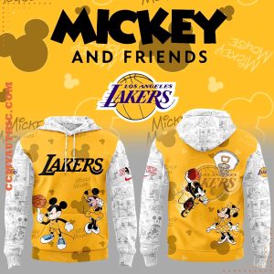 Los Angeles Lakers x Mickey & Friends 2025 Hoodie