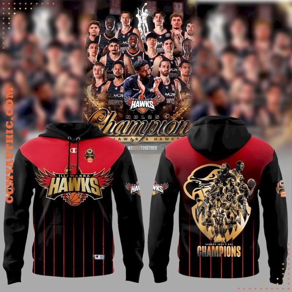 NBL 2025 Illawarra Hawks Basketball Champions Hoodie