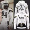 Navy Football Fear The Bones Uniform 2025 For Fans Hoodie