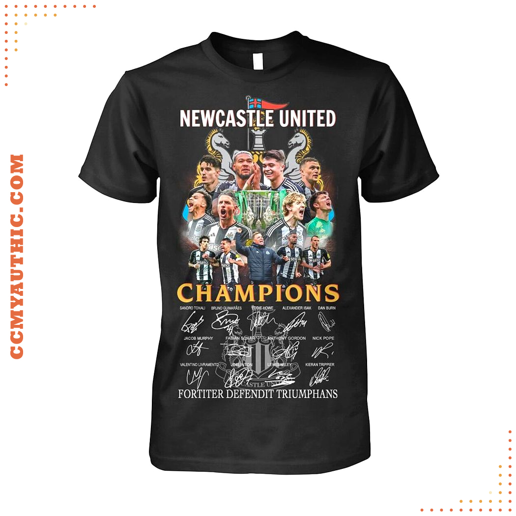 Newcastle United Champions Fortiter Defendit Triumphans Shirt Newcastle United Champions Fortiter Defendit Triumphans Shirt