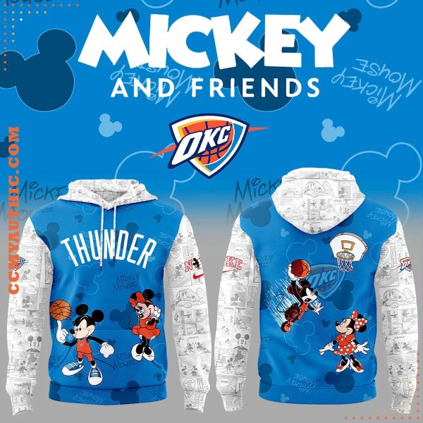 Oklahoma City Thunder Mickey and Friends Hoodie