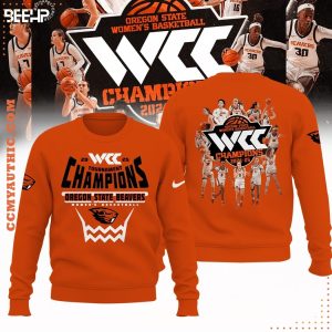 Oregon State Beavers 2025 WCC Women Basketball Champions T-Shirt