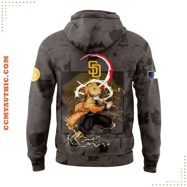 San Diego Padres x Demon Slayer Zenitsu Agatsuma 2025 Hoodie