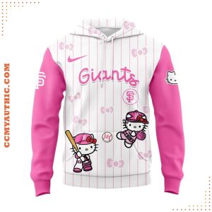 San Francisco Giants x Hello Kitty 2025 Pink Logo Hoodie