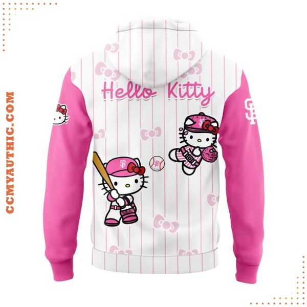 San Francisco Giants x Hello Kitty 2025 Pink Logo Hoodie