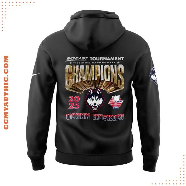 UConn Women Basketball Big East Champions 2025 Premium Edition Hoodie