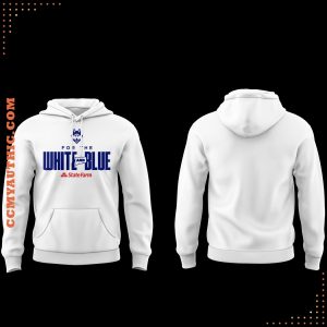 Uconn Huskies For The White Blue StateFarm 2025 Hoodie