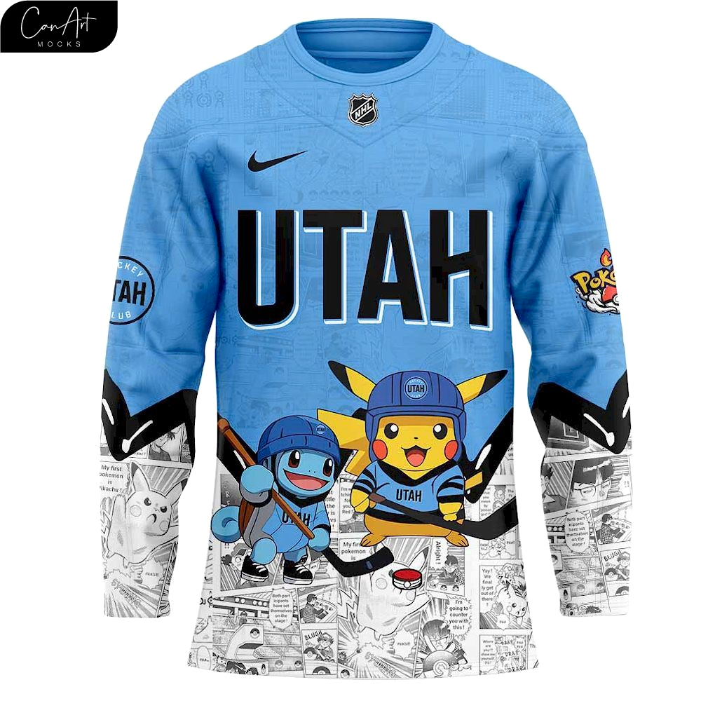 Utah Hockey x Pokémon 2025 Special Hoodie Utah Hockey x Pokémon 2025 Special Hoodie