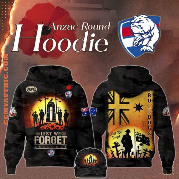 Western Bulldogs AFL x Anzac Day 2025 Hoodie