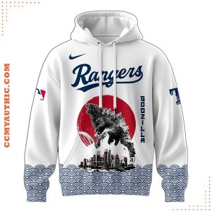 Godzilla x Texas Rangers 2025 Hoodie