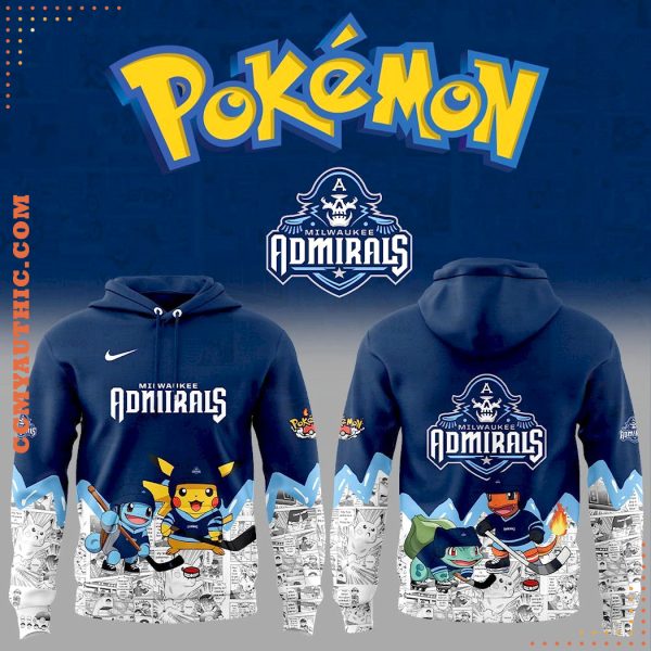 Milwaukee Admirals x Pokémon New Collection 2025 Hoodie