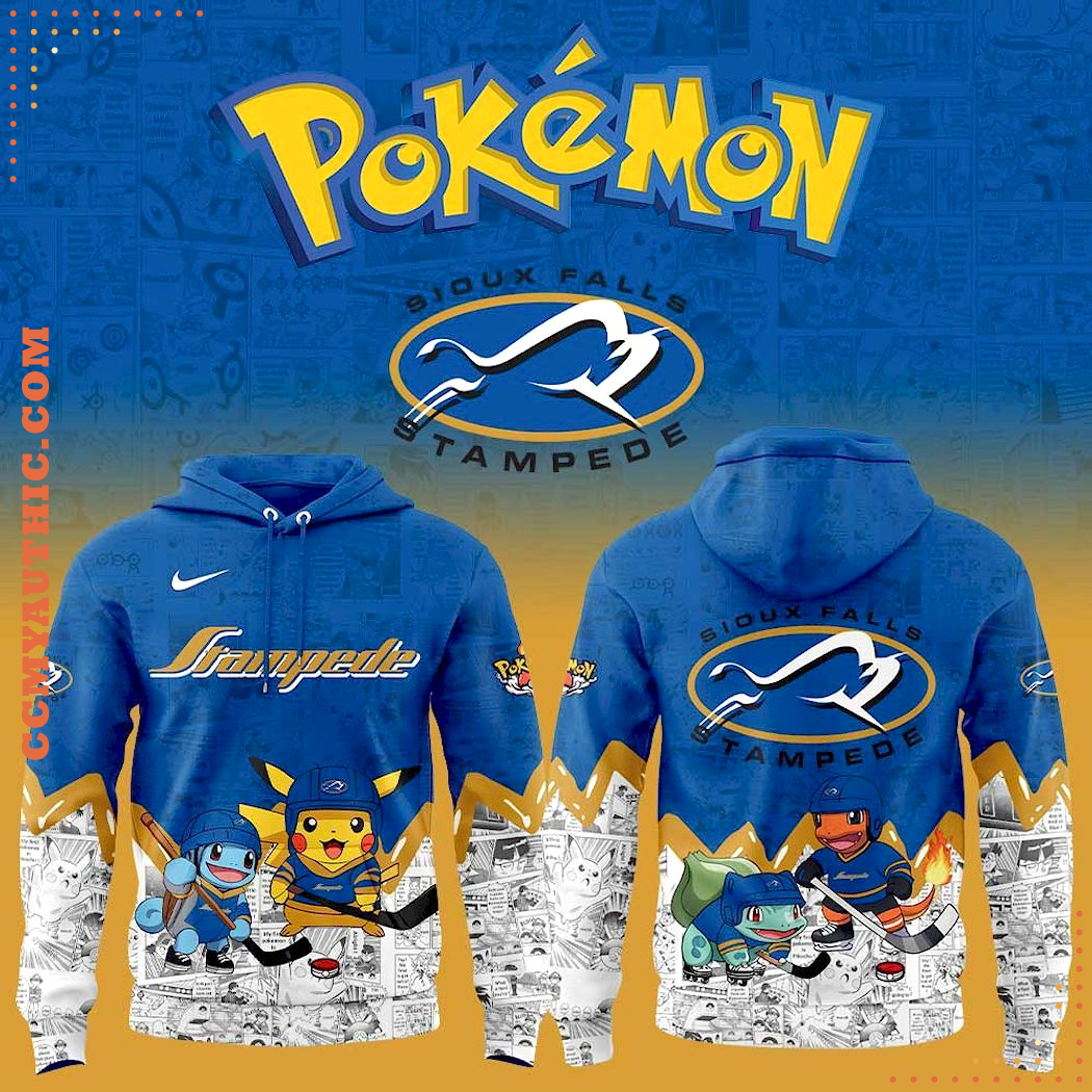 Sioux Falls Stampede x Pokémon Special Hoodie Sioux Falls Stampede x Pokémon Special Hoodie