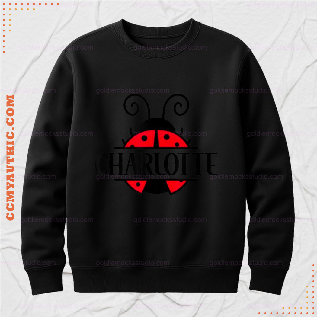Charlotte Ladybug Girly Custom Name Shirt Charlotte Ladybug Girly Custom Name Shirt