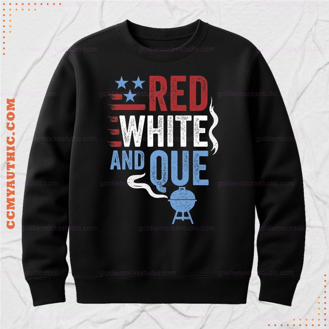 Red White and Que BBQ Shirt Red White and Que BBQ Shirt