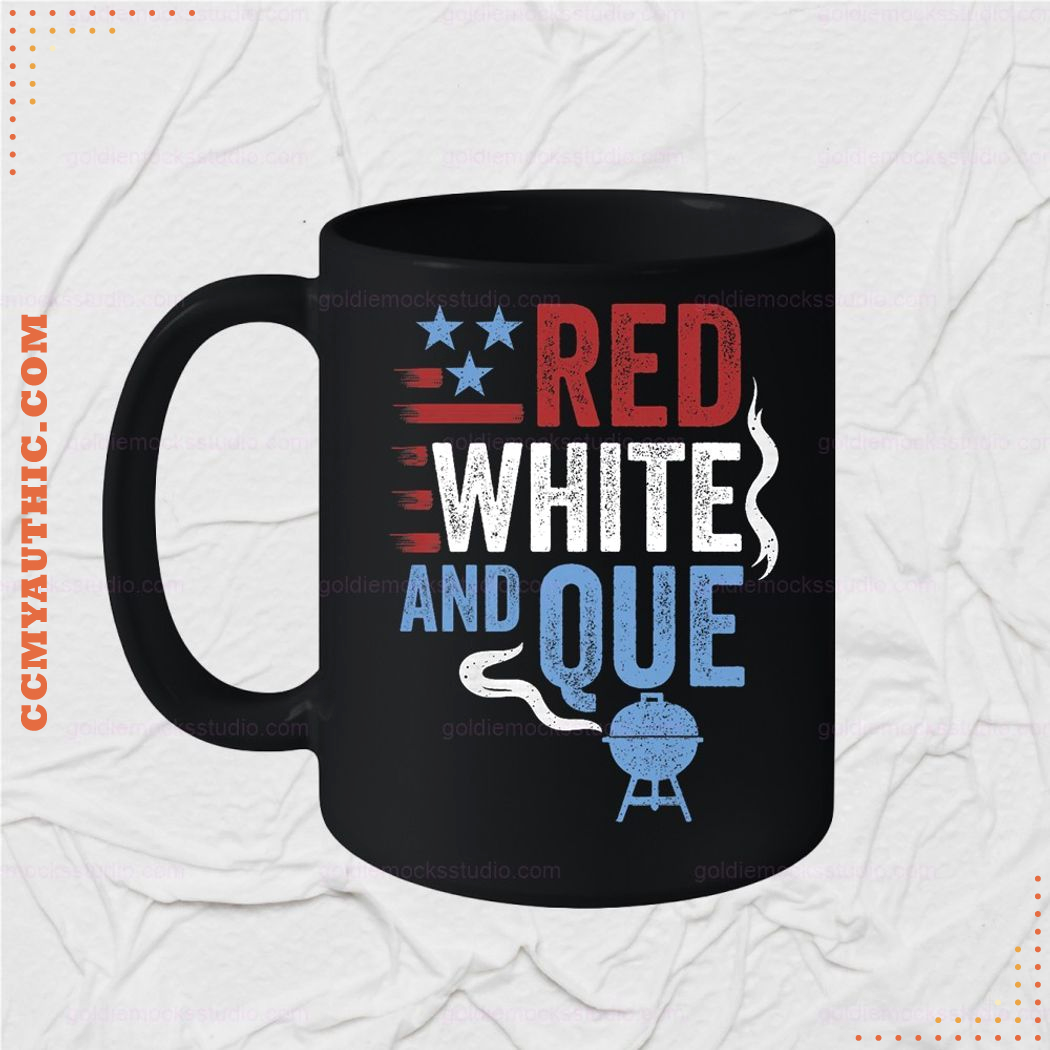 Red White and Que BBQ Shirt Red White and Que BBQ Shirt